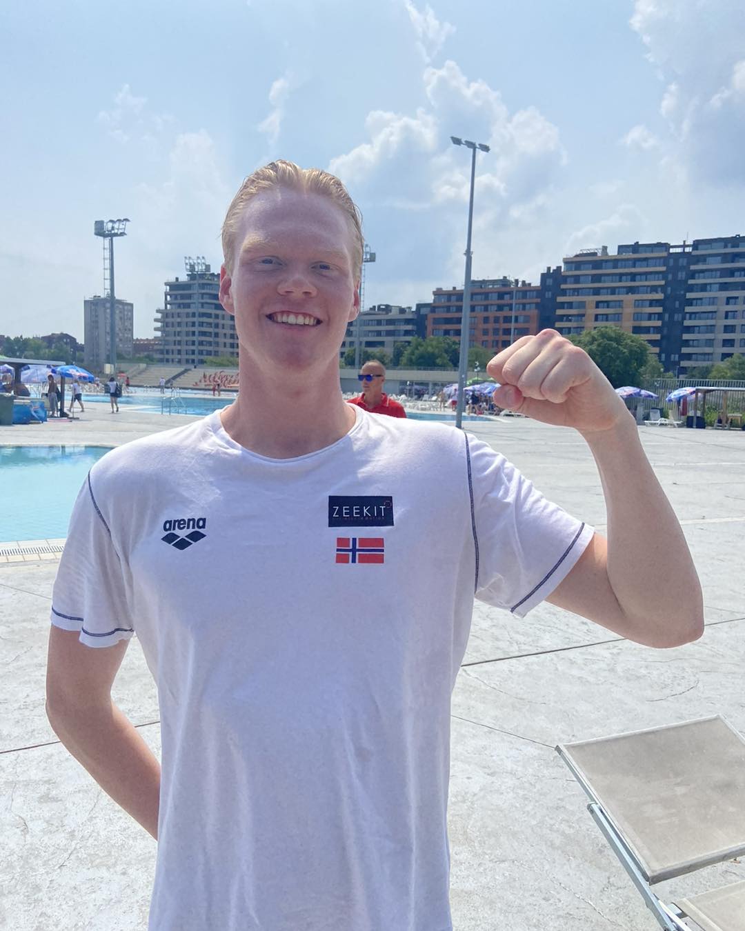Svømmer i bevegelse